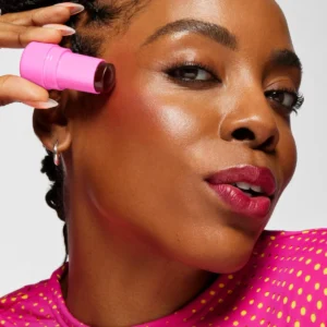 cooling water jelly tint lip+cheek blush burst- poppy pink 5g