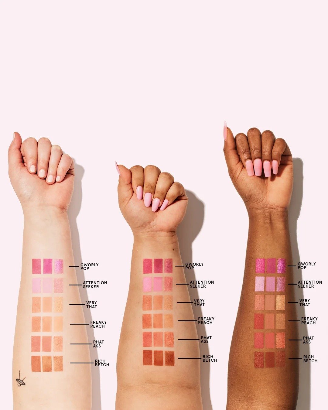 One Size Blush Trio
