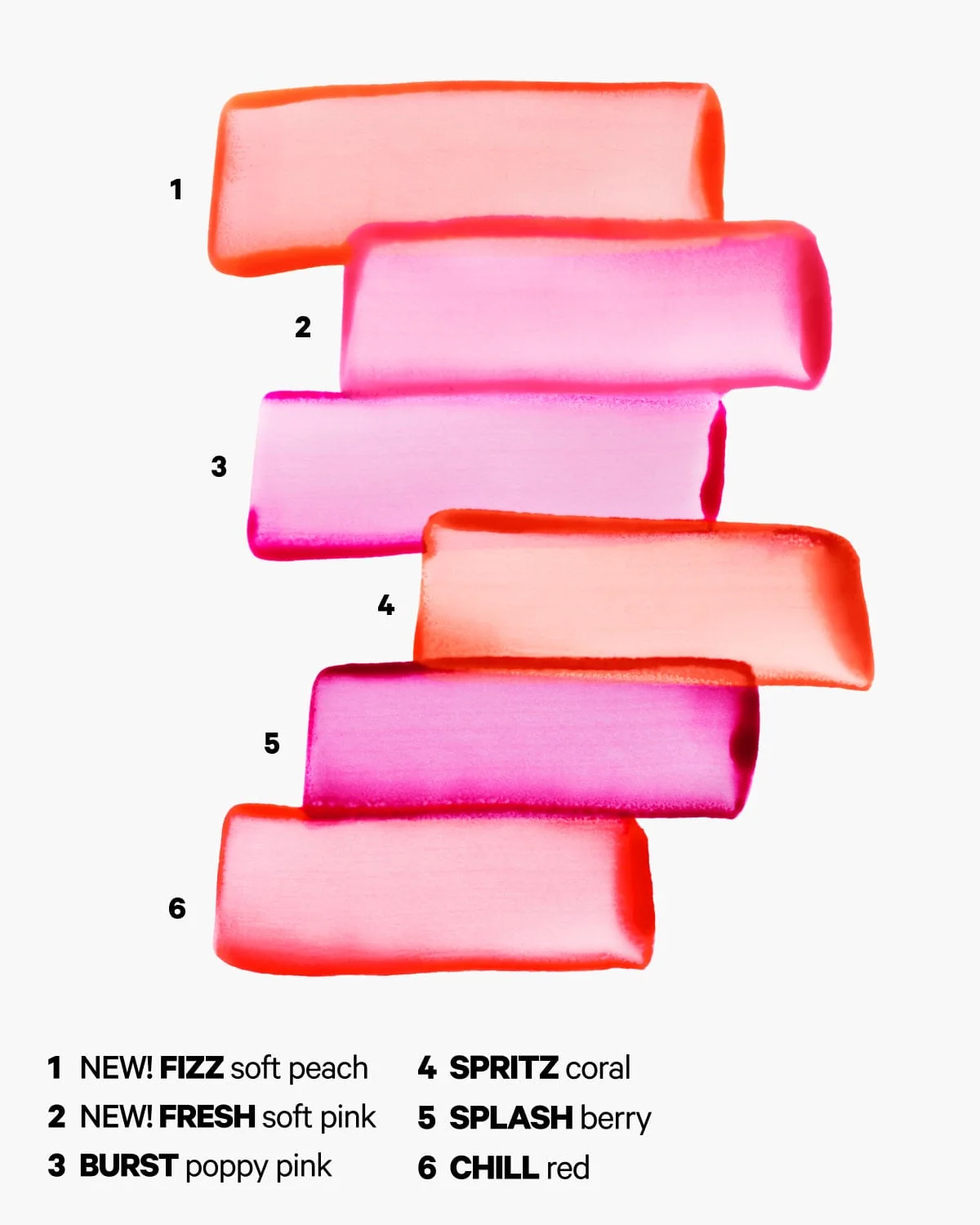 cooling water jelly tint lip+cheek blush burst- poppy pink 5g