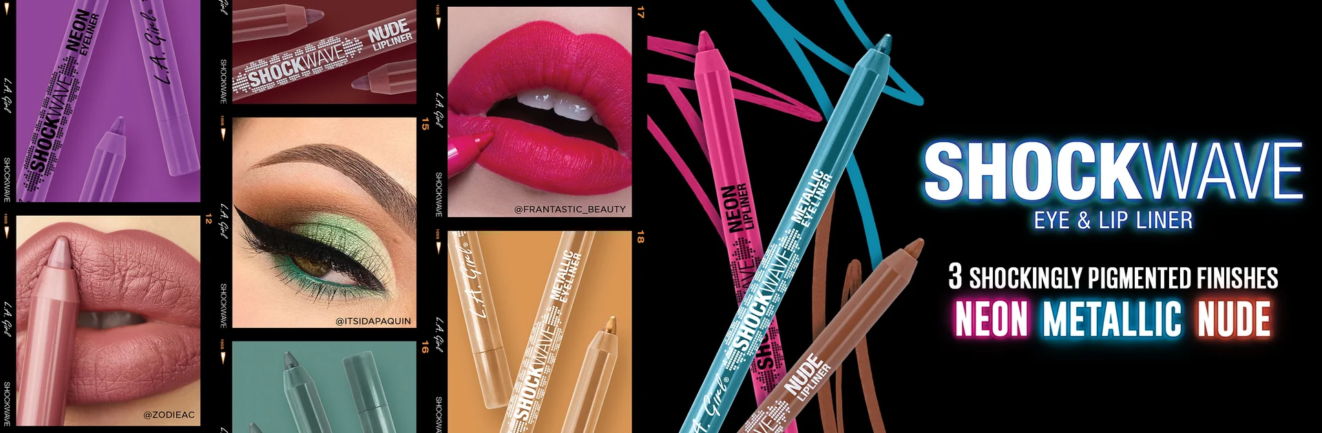 Shockwave Neon & Nude Lip Liners Gp745 Chai Latte 1.2G