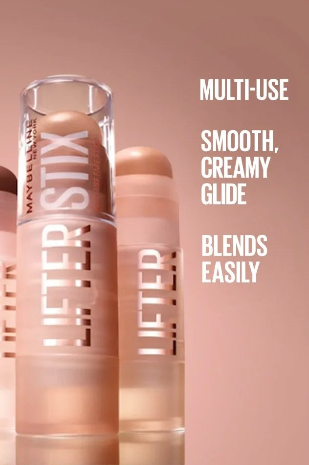 Lifter Stix Multi-Use Face Stick Contour, Bronzer, Concealer and Foundation All-In-One Creamy Face 30 6G