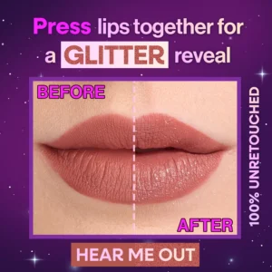 Mega Glitter Shimmer Liquid Lipstick Brown 2.8ml
