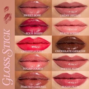 Pout Lip Gloss Stick Shimmer Toasted Caramel 3g