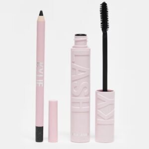 1-1 Kylash Eye Set Kylash Volume Mascara & Kyliner Mascara Black Noir Full Size 12ml Eyeliner Shimmery Black Full Size 1.20g