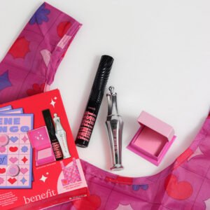 1 Beng Bingo Set Fan Fest Fanning & Volumizing Mascara Full Size 8.5g 24HR Brow Setter Clear Brow Gel Full Size 7ml Bingo Bright Pink Blush Mini Size 2.5g