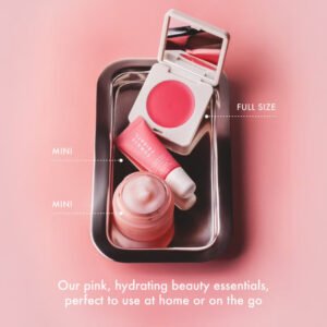 1-47 The Dewy Pink Set Blush Balm Pink Sunset 2.4g Cloud Dew Gel Cream Moisturizer 15ml Lip Butter Pink Sugar 7g
