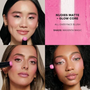 Nudies Matte+Glow Core Blush Stick Magenta Magic 6g