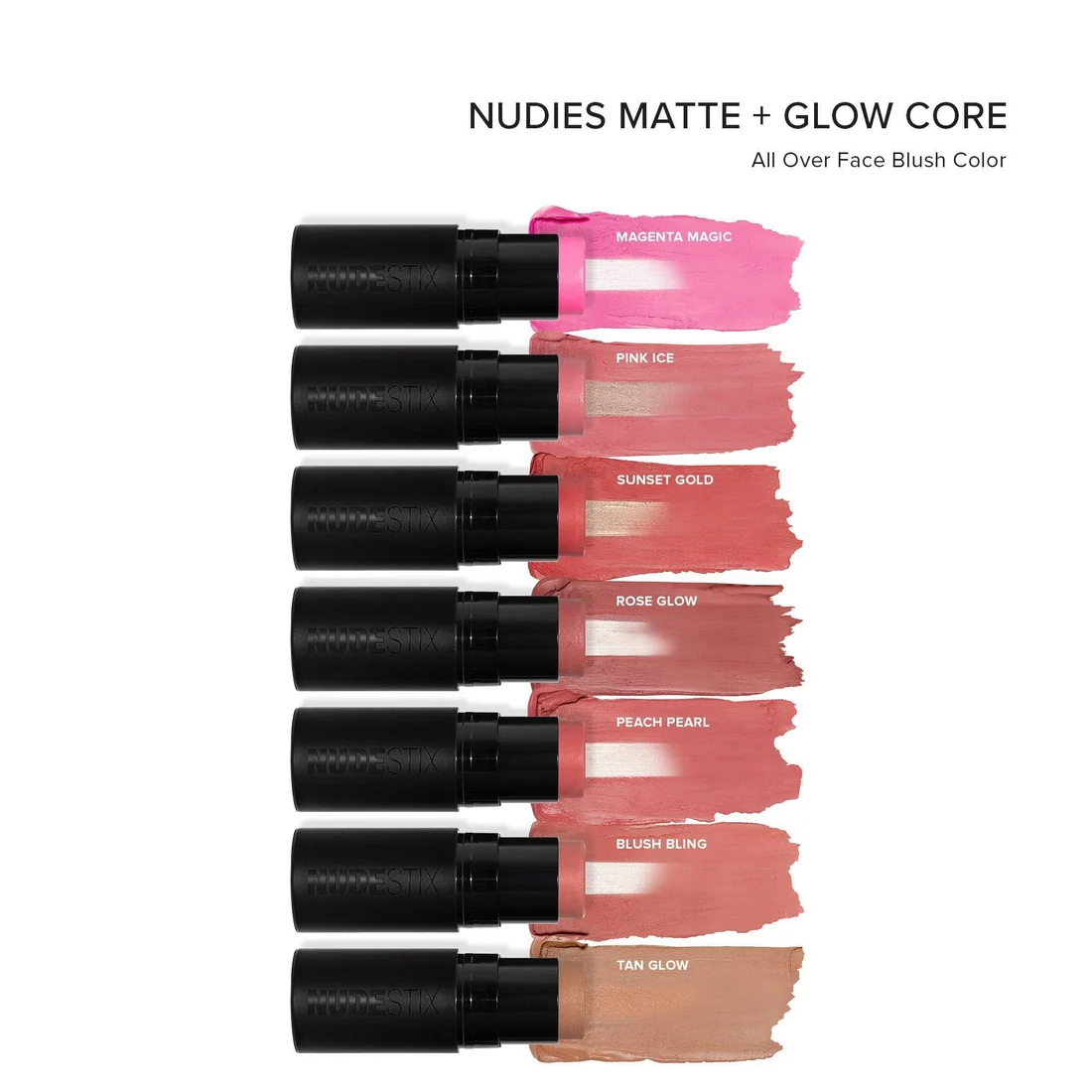 Nudies Matte+Glow Core Blush Stick Sunset Gold 6g
