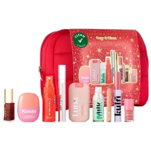 1-33 Cozy&Clean Makeup Value Set Ilia Lip Sketch in Genre 1.2g Kulfi Lassi Lips Staining Lip Oil Rose 3.8ml Kosas Dream Beam Original15ml Merit Tinted Lip Oil Tabby Slick Sheen 7ml Glow Recipe Dewy Flush Watermelon 1.5ml Milk Hydro Grip Primer 10ml Tower 28 Beauty Sos Spray 30ml Luna Daily The Everywhere Spray to Wipe Hydrating 30ml Haus Labs By Lady Gaga Structural Mascara Black 8ml