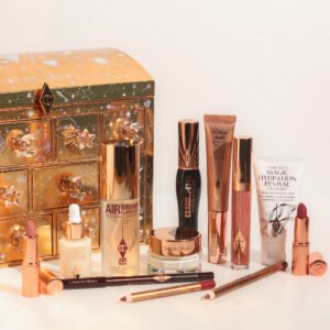 1-364 Charlotte's Beauty Treasure Chest Makeup and Skincare Advent Calendar Lip Cheat Lip Liners in Pillow Talk Medium and Walk of No Shame 1.2g Collagen Lip Bath in Pillow Talk 7.9ml Exagger-Eyes Volume Mascara in Black 10ml Rock’N’Kohl in Barbella Brown 1.2g Charlotte’s Magic Serum Crystal Elixir 10ml Charlotte’s Magic Hydration Revival Cleanser 30ml K.I.S.S.I.N.G Lipstick in Icon Baby 1.5g Matte Revolution Lipstick in Walk of No Shame 1.5g Airbrush Flawless Setting Spray 34ml Beauty Light Wand in Pillow Talk 12ml