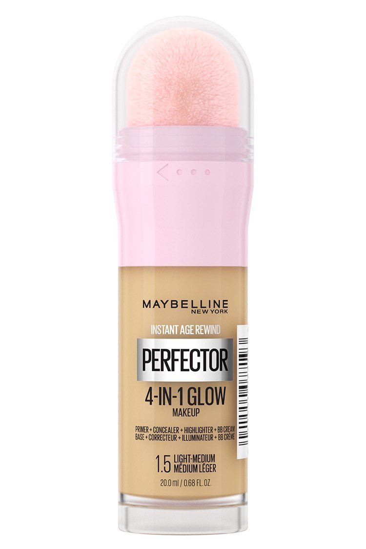 Instant Age Rewind Perfector 4in1 Glow Makeup Primer+Concealer+Highlighter+BB Cream 1.5 Light Medium 20ml