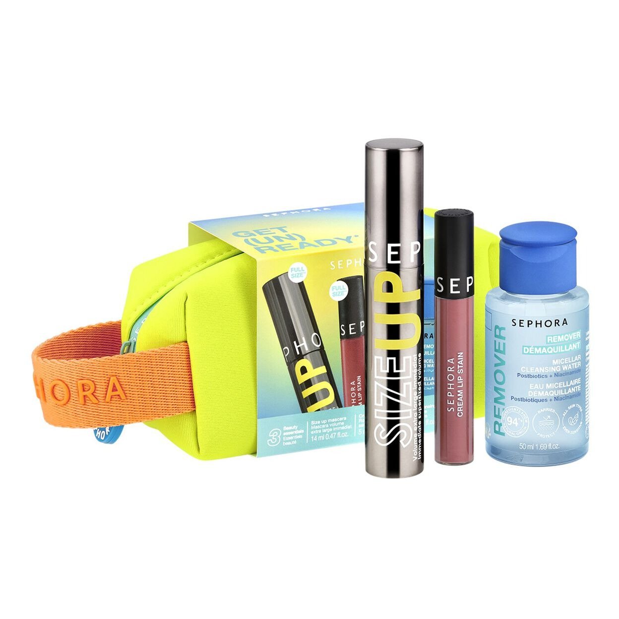 Get Un Ready Size Up Mascara 14ml Cream Lip Stain 5ml Micellar Cleansing Water 50ml