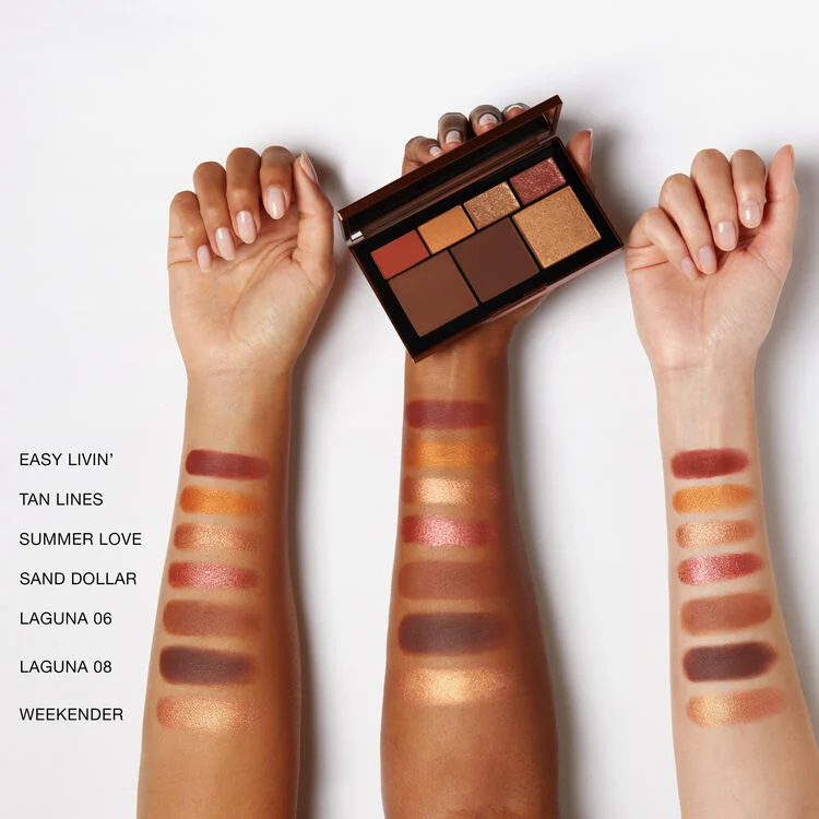 Laguna Ultimate Face Palette II Eyeshadow 1.2g*4 Bronzer Powder 4g*2 Highlighter Powder 4g