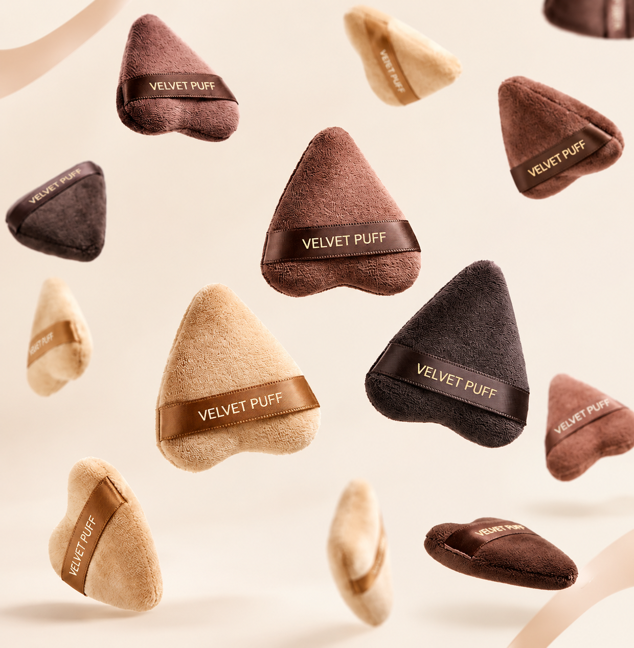 Mini Powder Puff Medium Brown