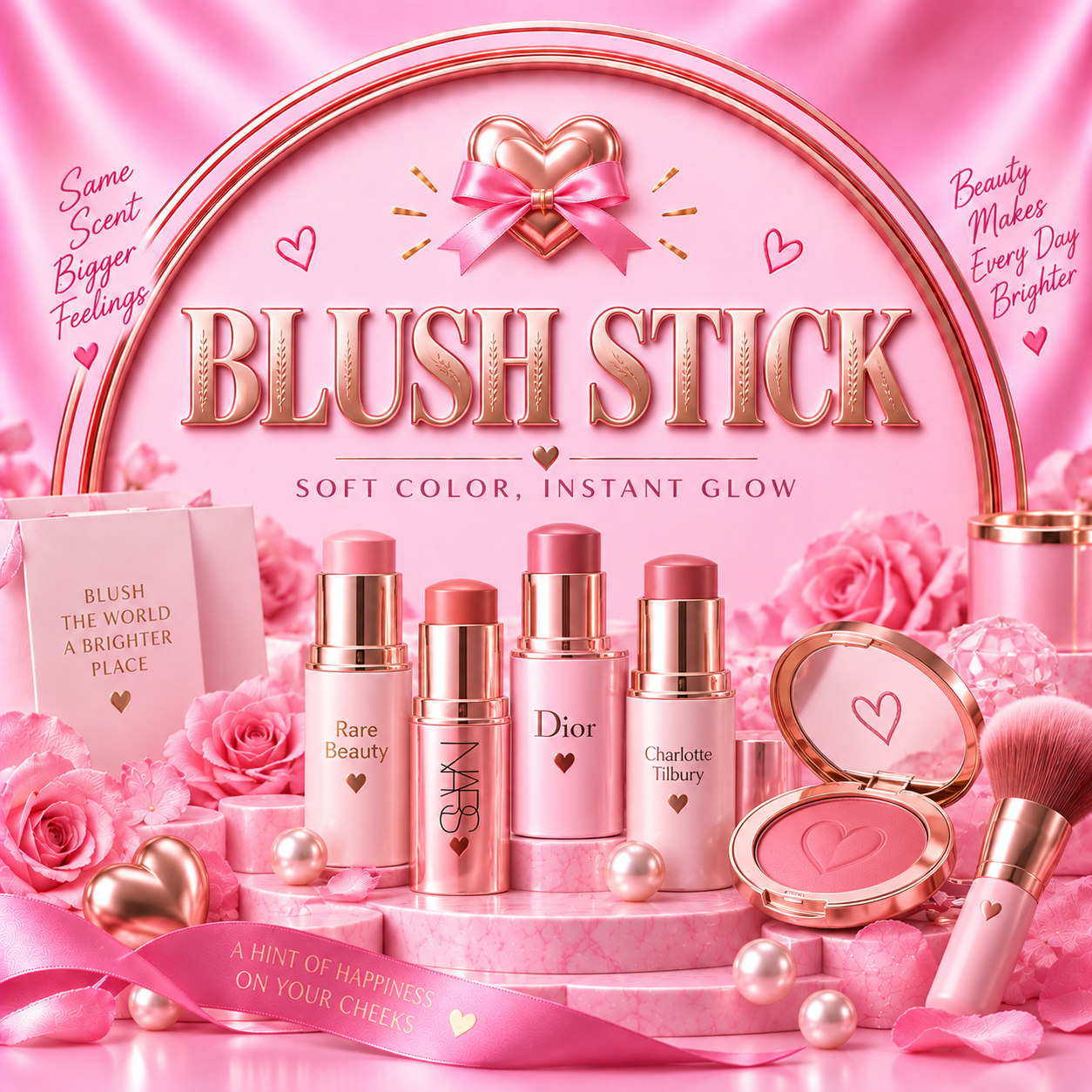 Unreal Blush Healthy Glow Stick Rosy Glow Mini 3g