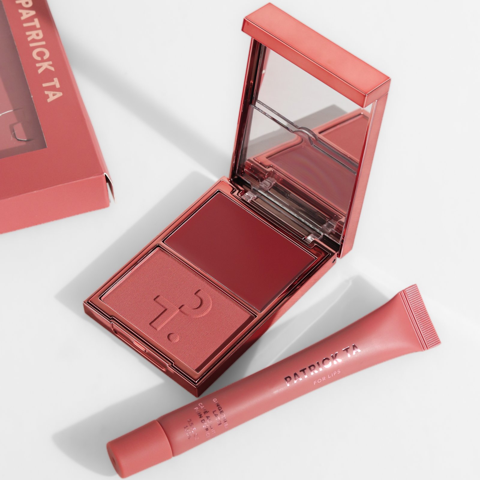 Blush & Balm Set Blush Duo Spicy 10g Lip Balm GingerBread Latte 15ml
